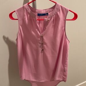 Pink Sleeveless Blouse
